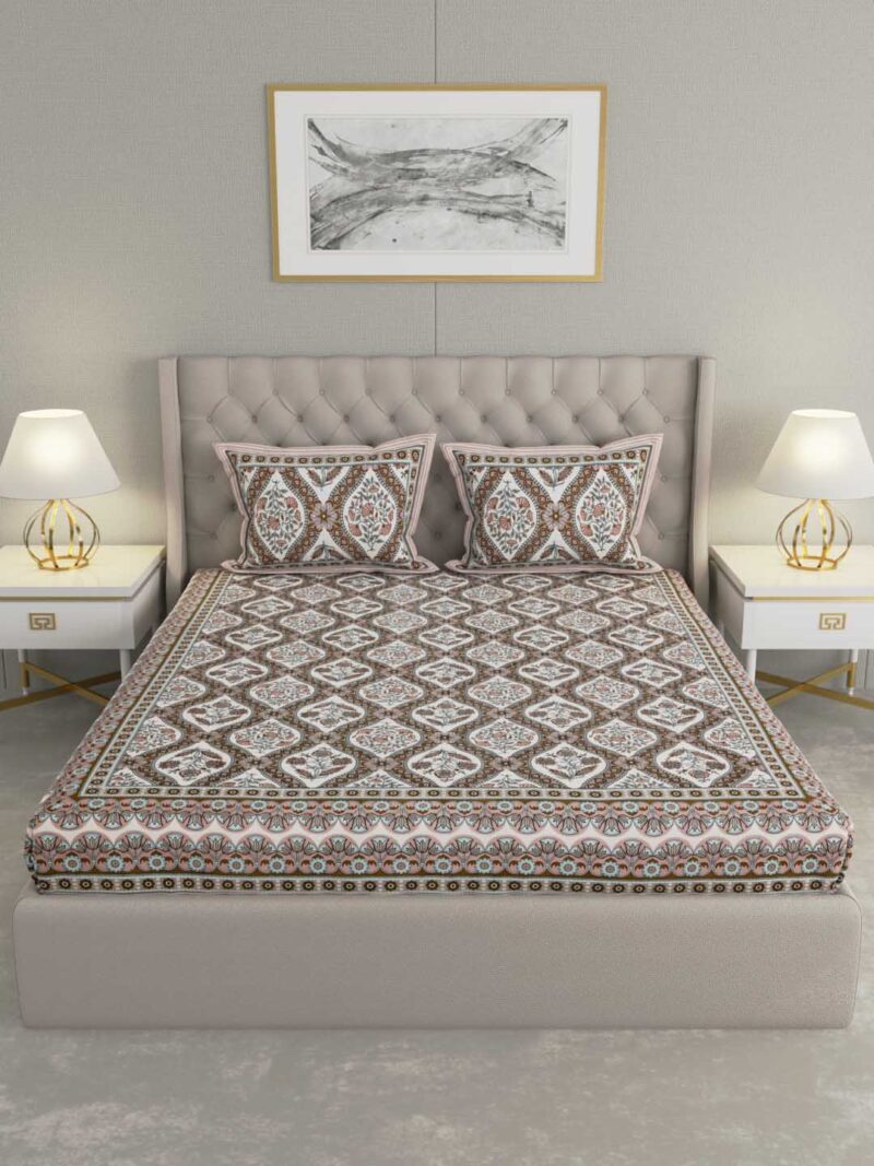 Chocolate Brown King Size Bedsheet