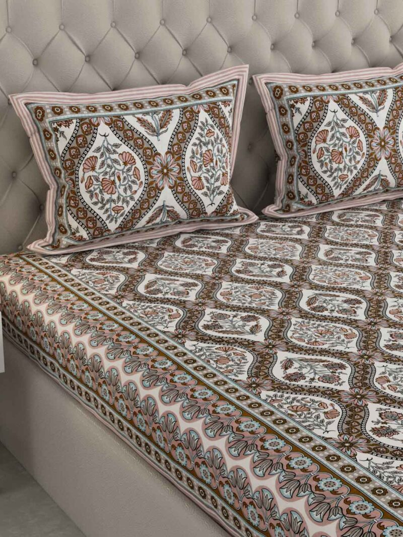 Chocolate Brown King Size Bedsheet - Image 3