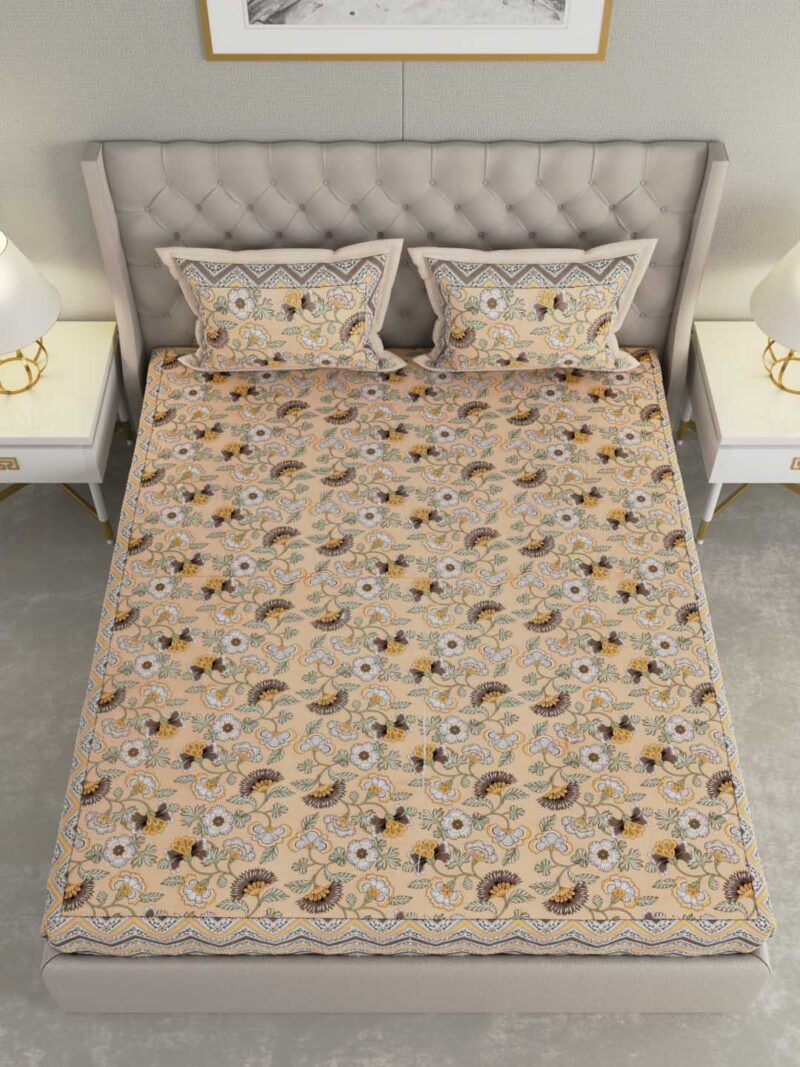 Ivory King Size Bedsheet - Image 4