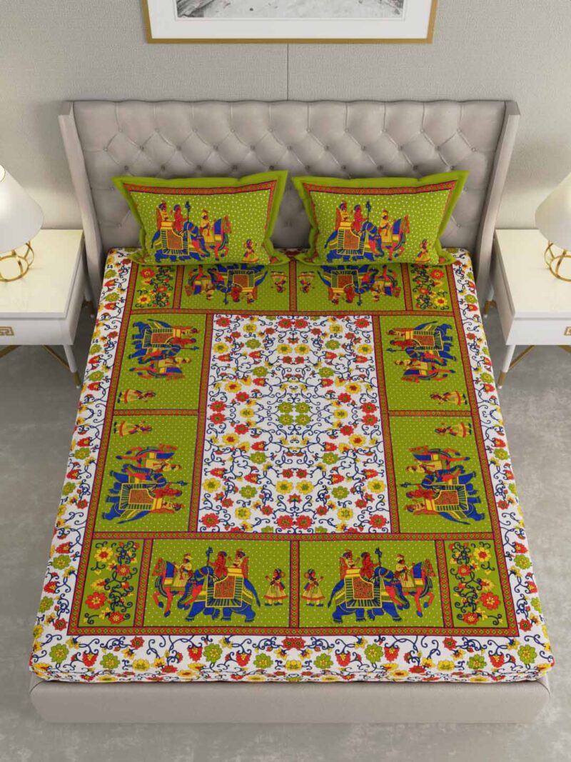 Emerald King Size Bedsheet - Image 4