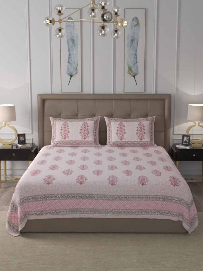 Blush Premium King Size Bedsheet