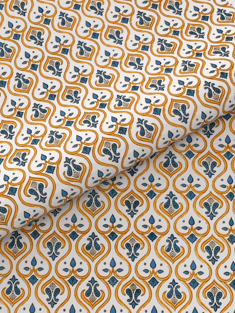 Pastel Orange Premium King Size Bedsheet - Image 5