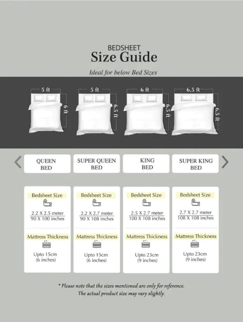 Spray Rose Premium King Size Bedsheet - Image 6