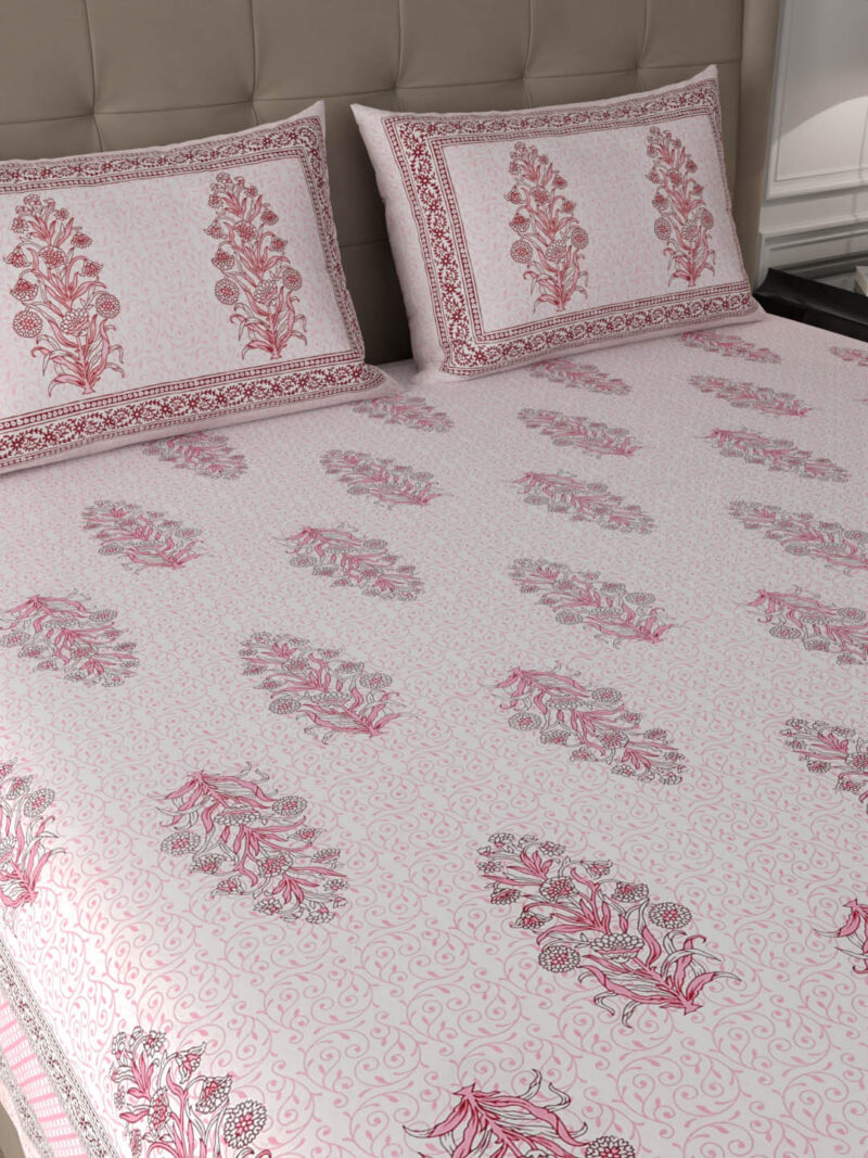Blush Premium King Size Bedsheet - Image 2