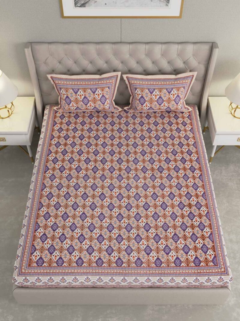 Marry Gold King Size Bedsheet - Image 4