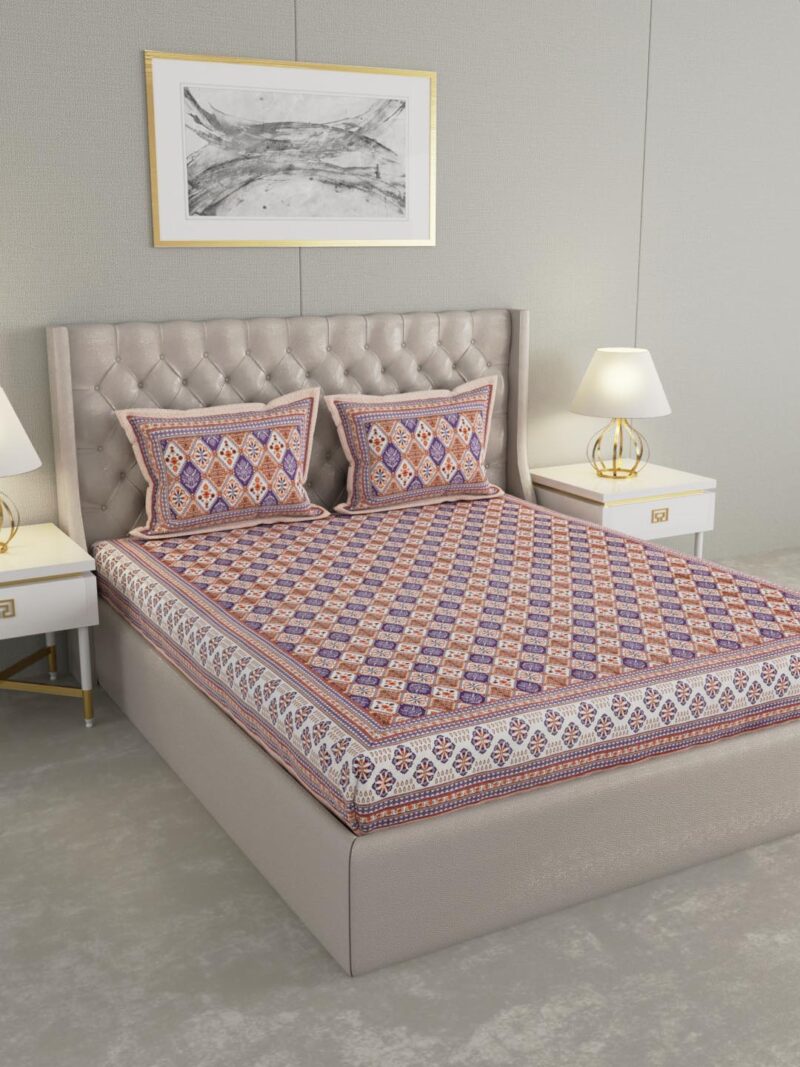 Marry Gold King Size Bedsheet - Image 2