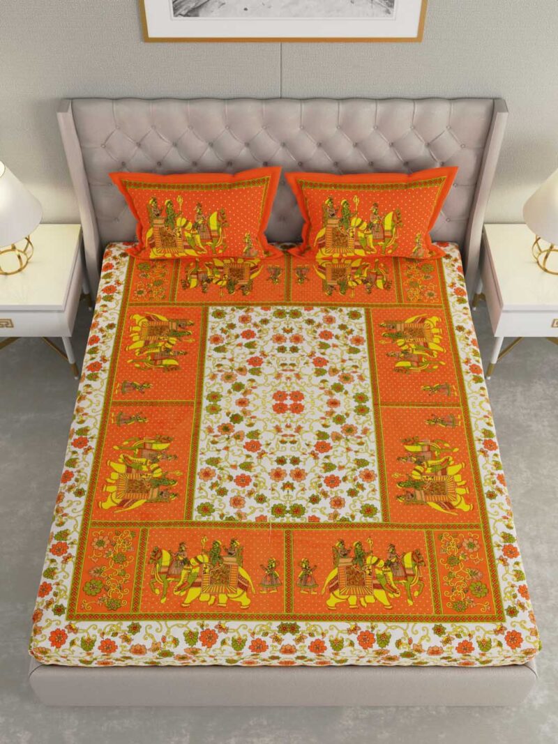 Amber King Size Bedsheet - Image 4