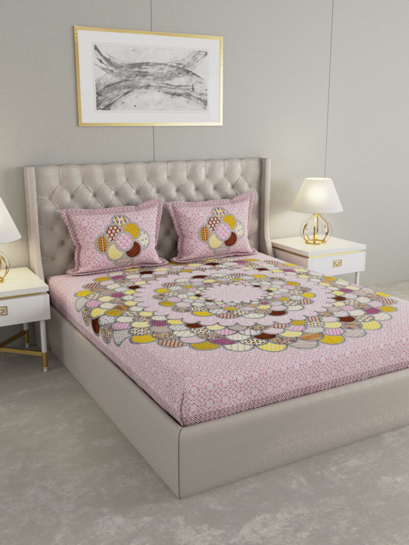 Lavender King Size Bedsheet - Image 2