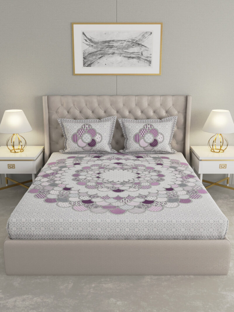 Orchid King Size Bedsheet