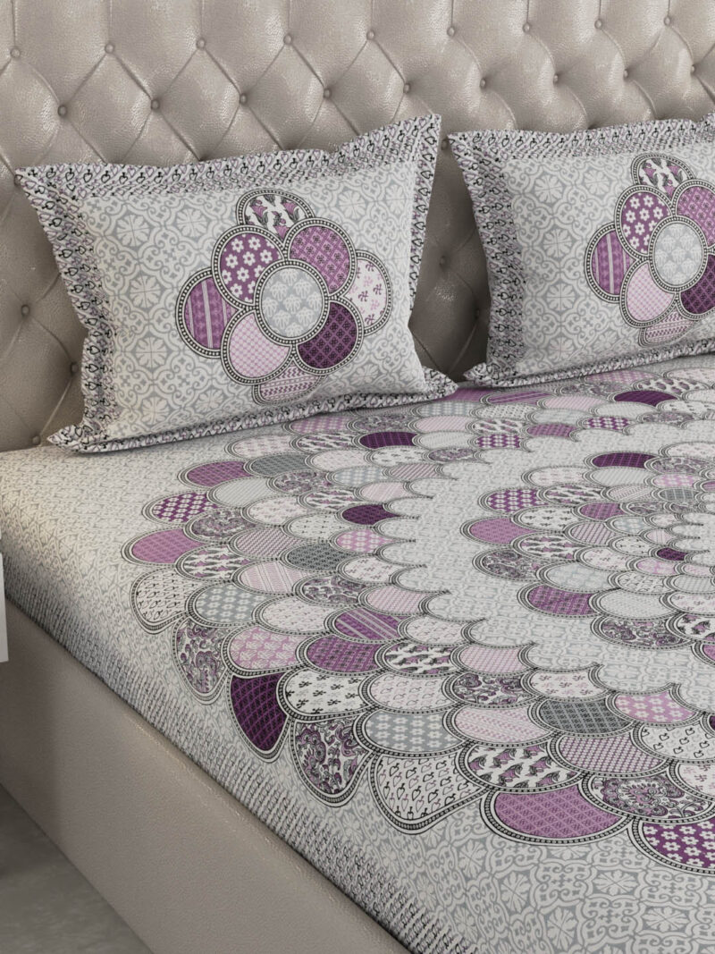 Orchid King Size Bedsheet - Image 3